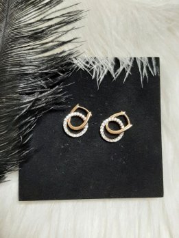 Kloe fülbevaló xuping - kétrészes karika rosegold